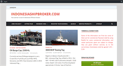 Desktop Screenshot of indonesiashipbroker.com