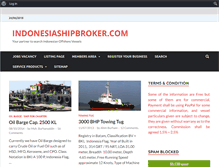 Tablet Screenshot of indonesiashipbroker.com